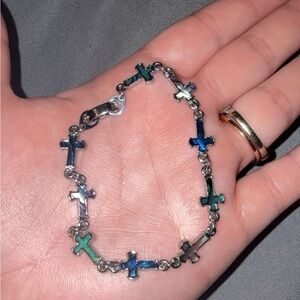 Religious Cross Bracelet Multicolored & Unique NEW